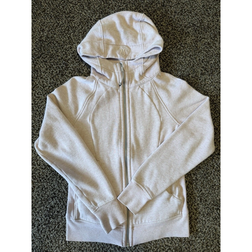 Lululemon Women's Scuba Hoodie Light Pink Full Zip Women's 6